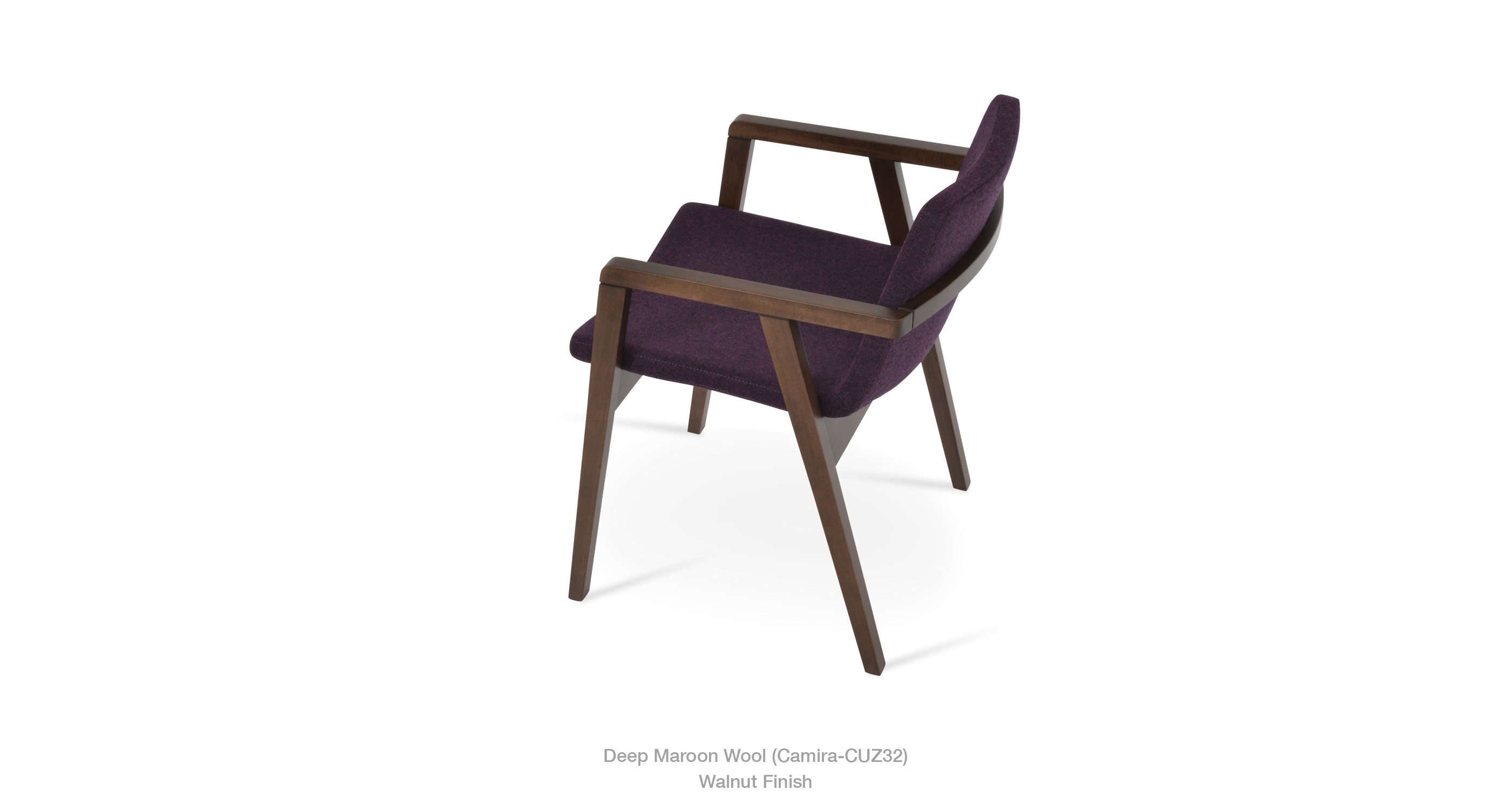 Nevada Arm Wood Deep Maroon