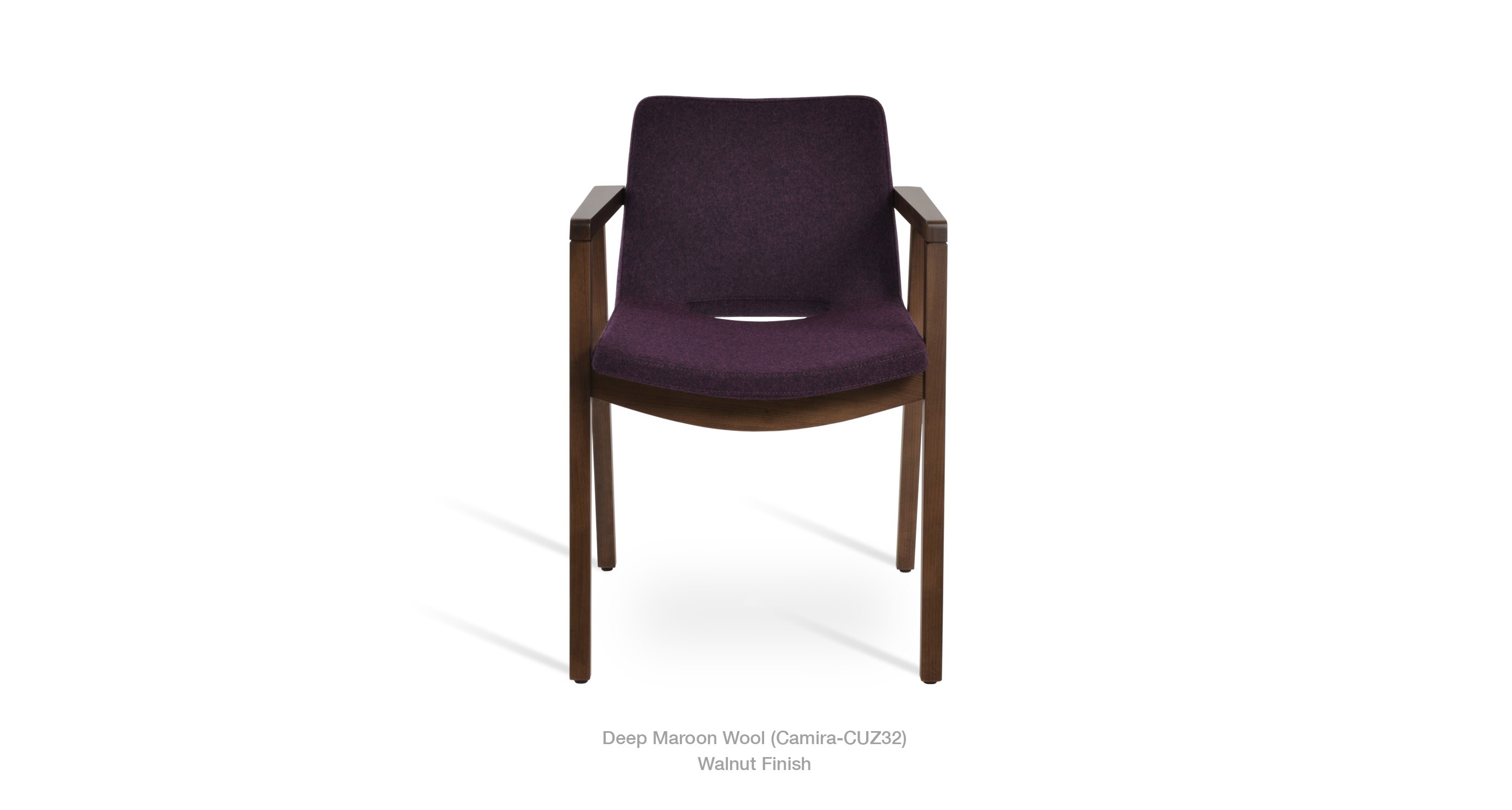 deep maroon wool
