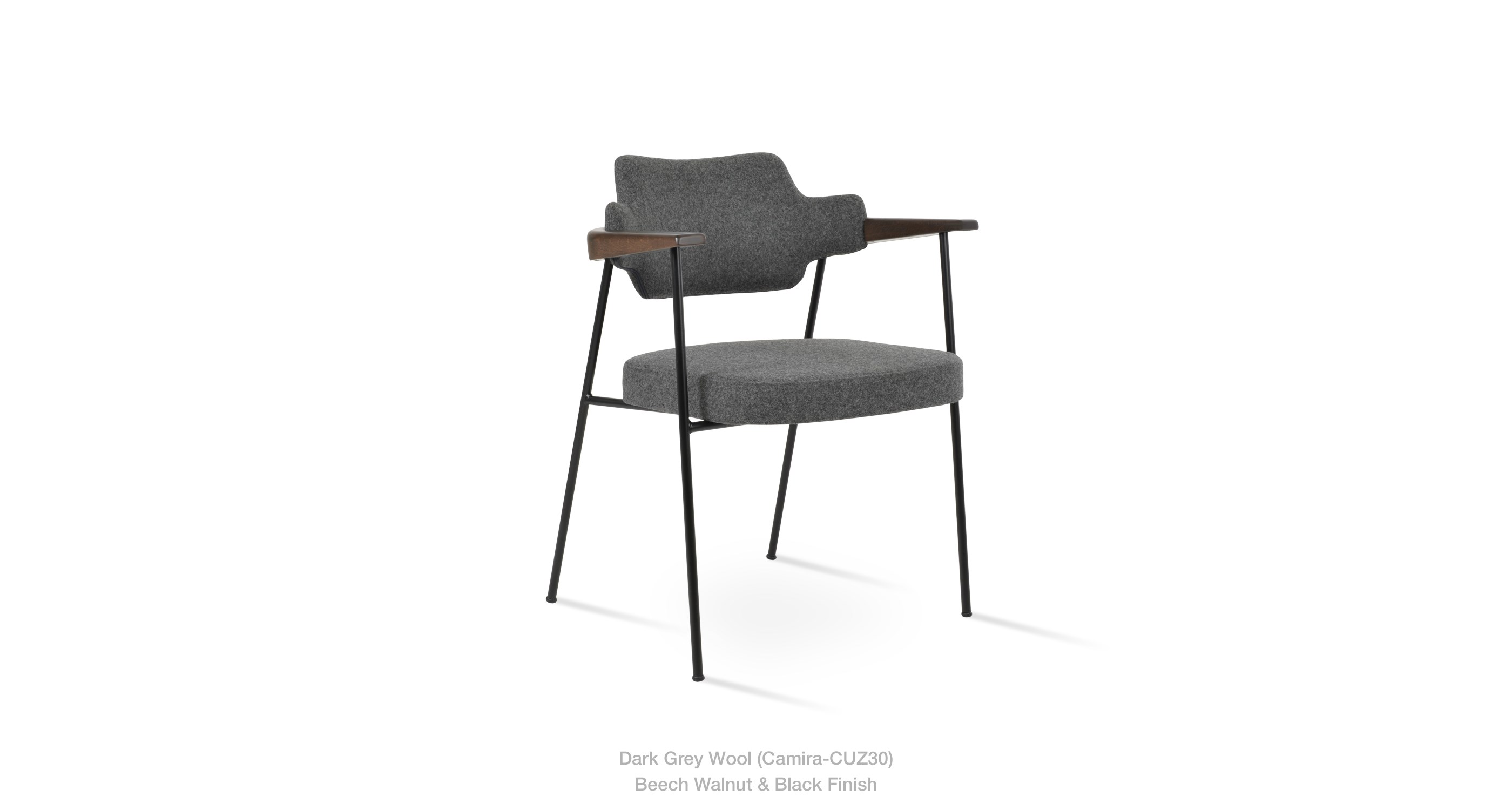 dark grey wool