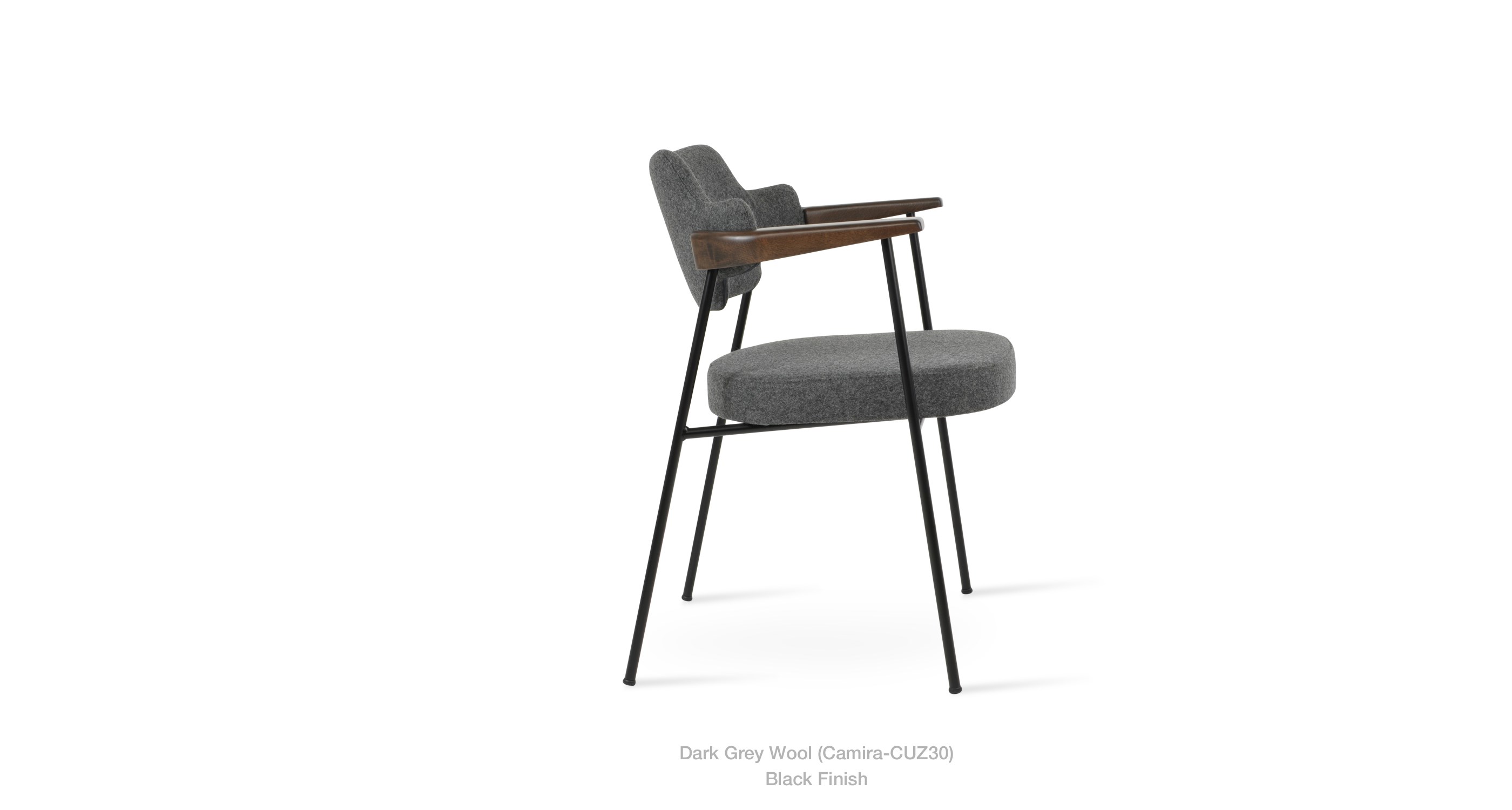dark grey wool