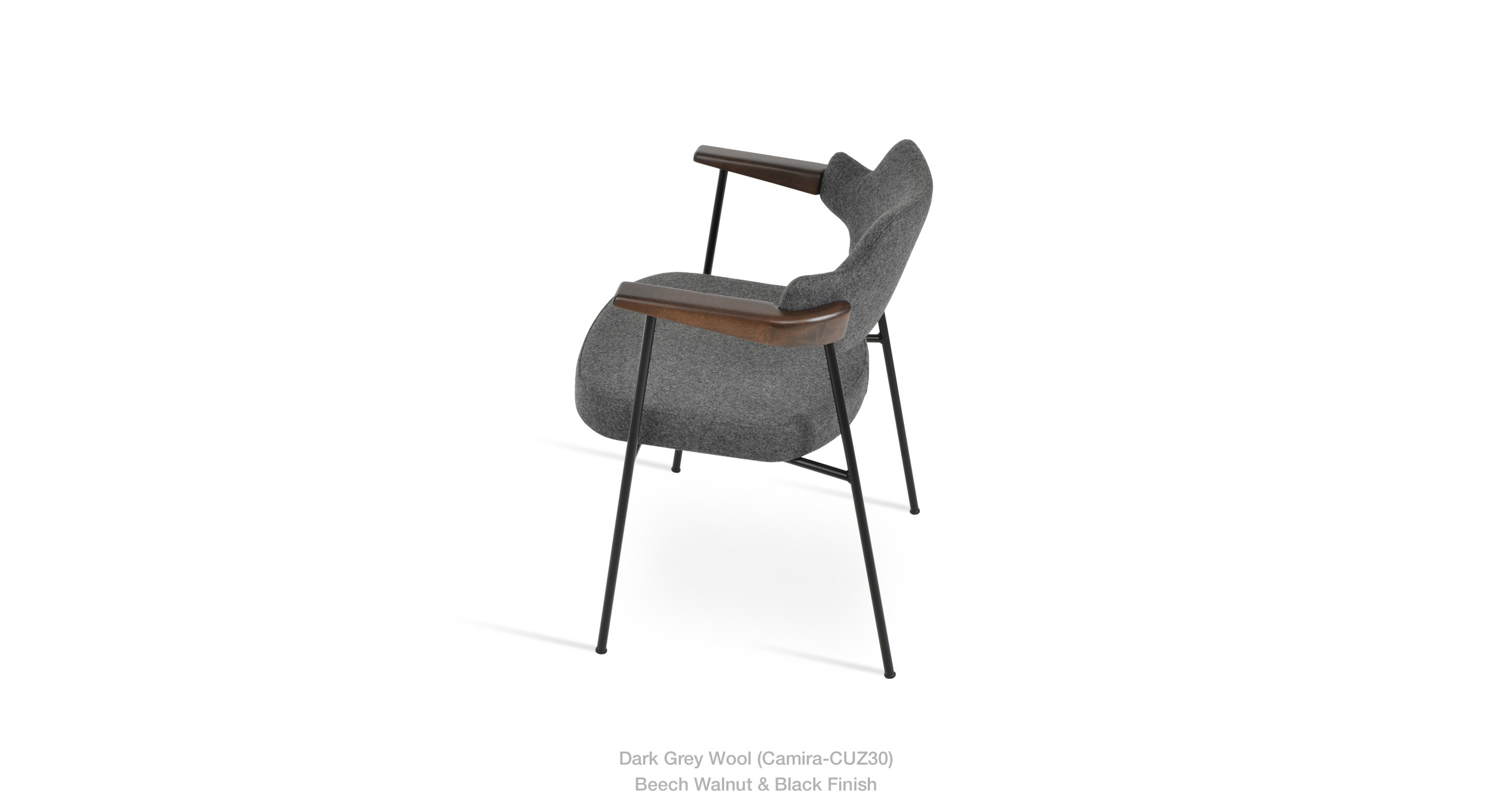 dark grey wool