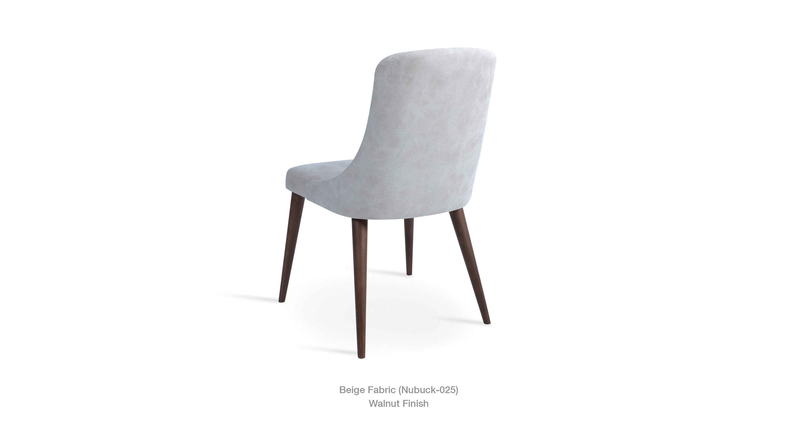 Romano Dining Beige Nubuck Walnut Base