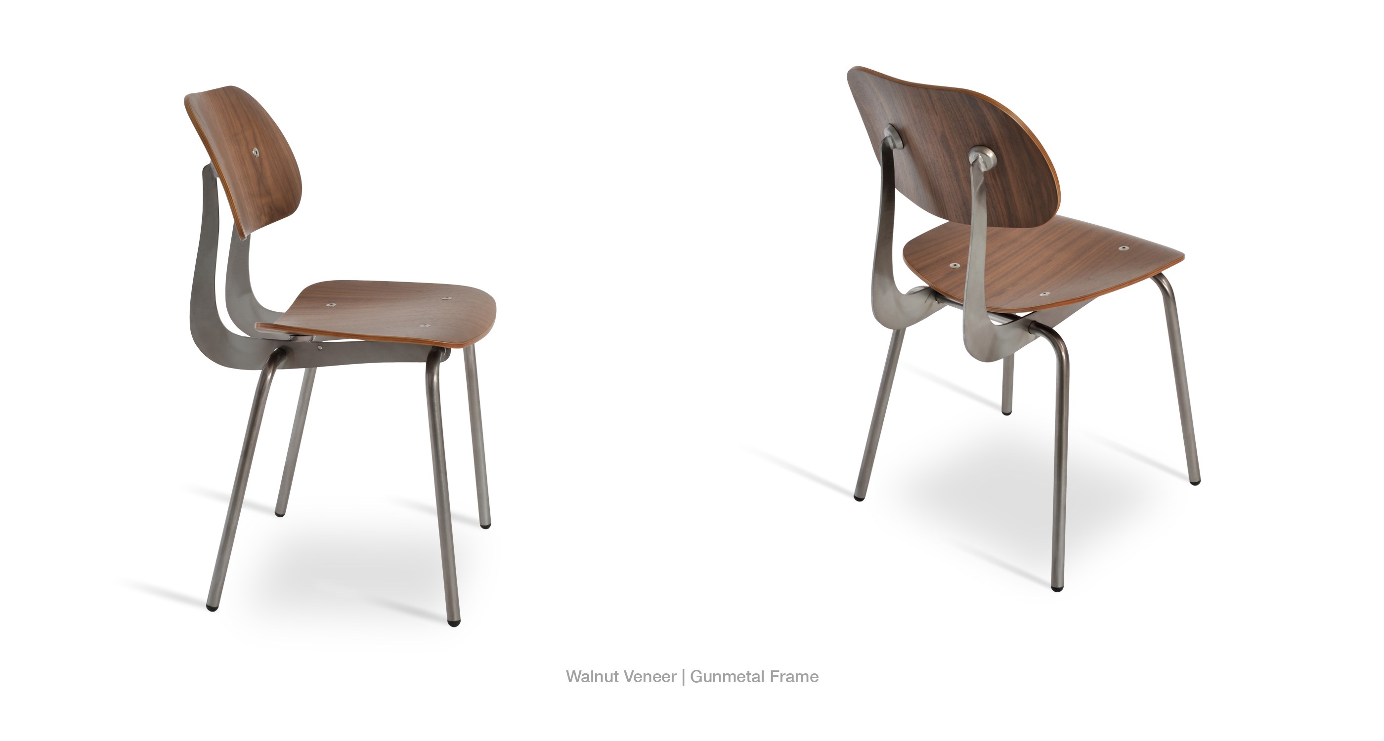 walnut - gunmetal