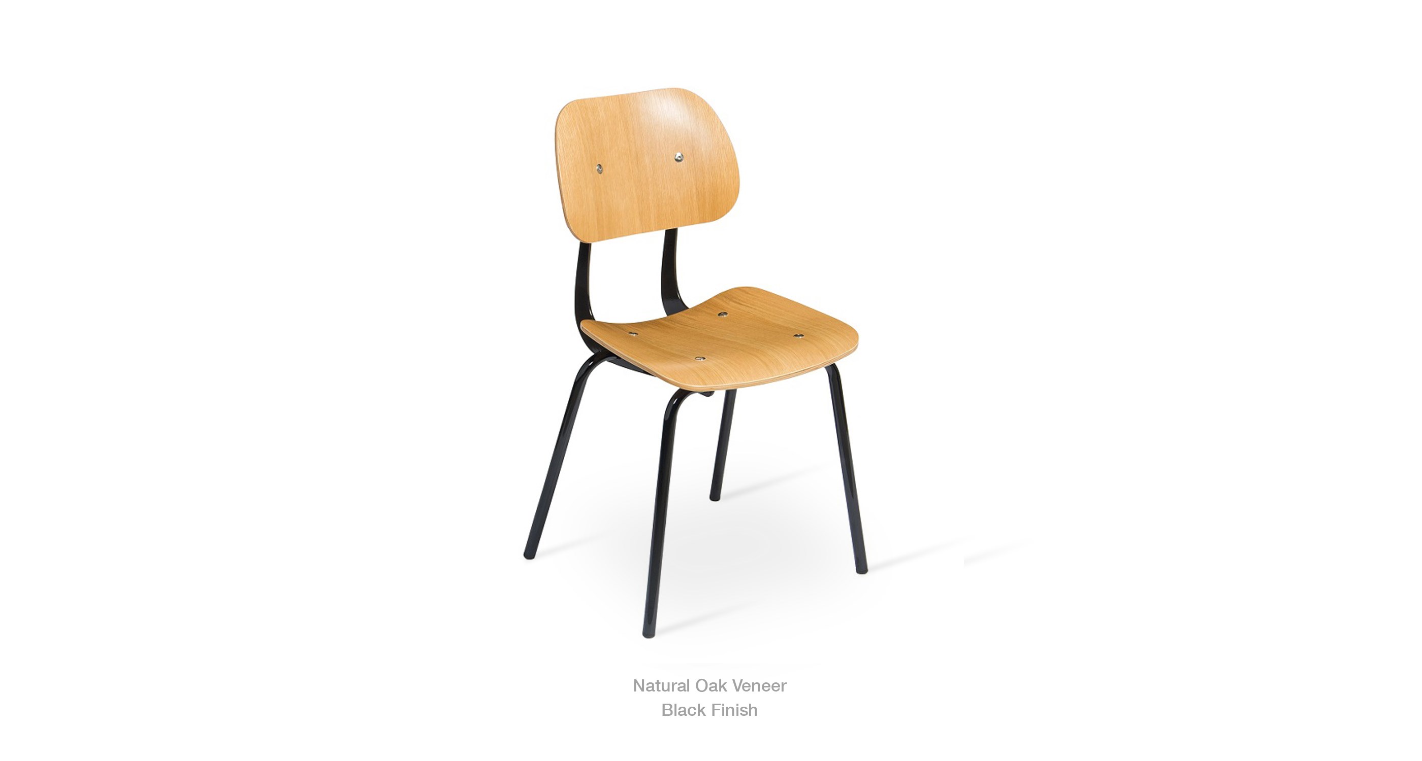 Saba Dining Black Finish Natural