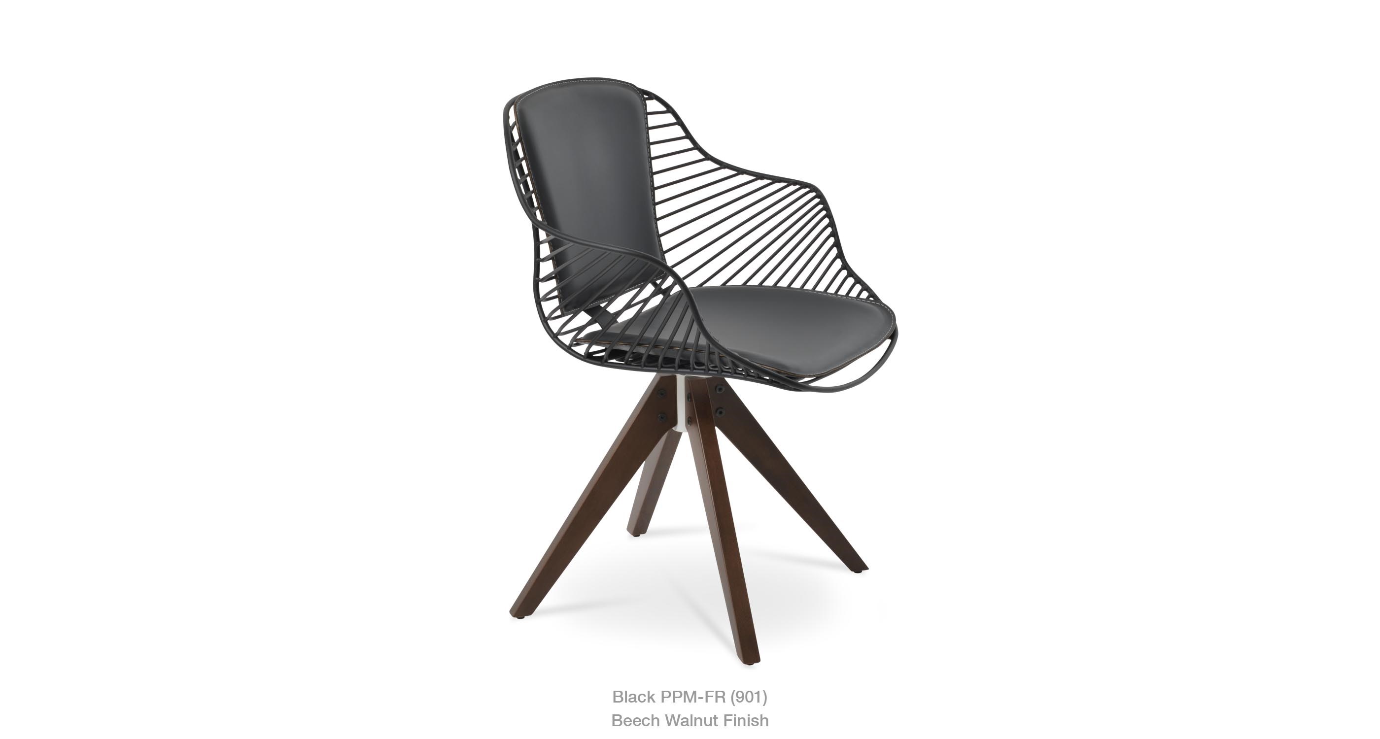 Zebra Pyramid Walnut Black