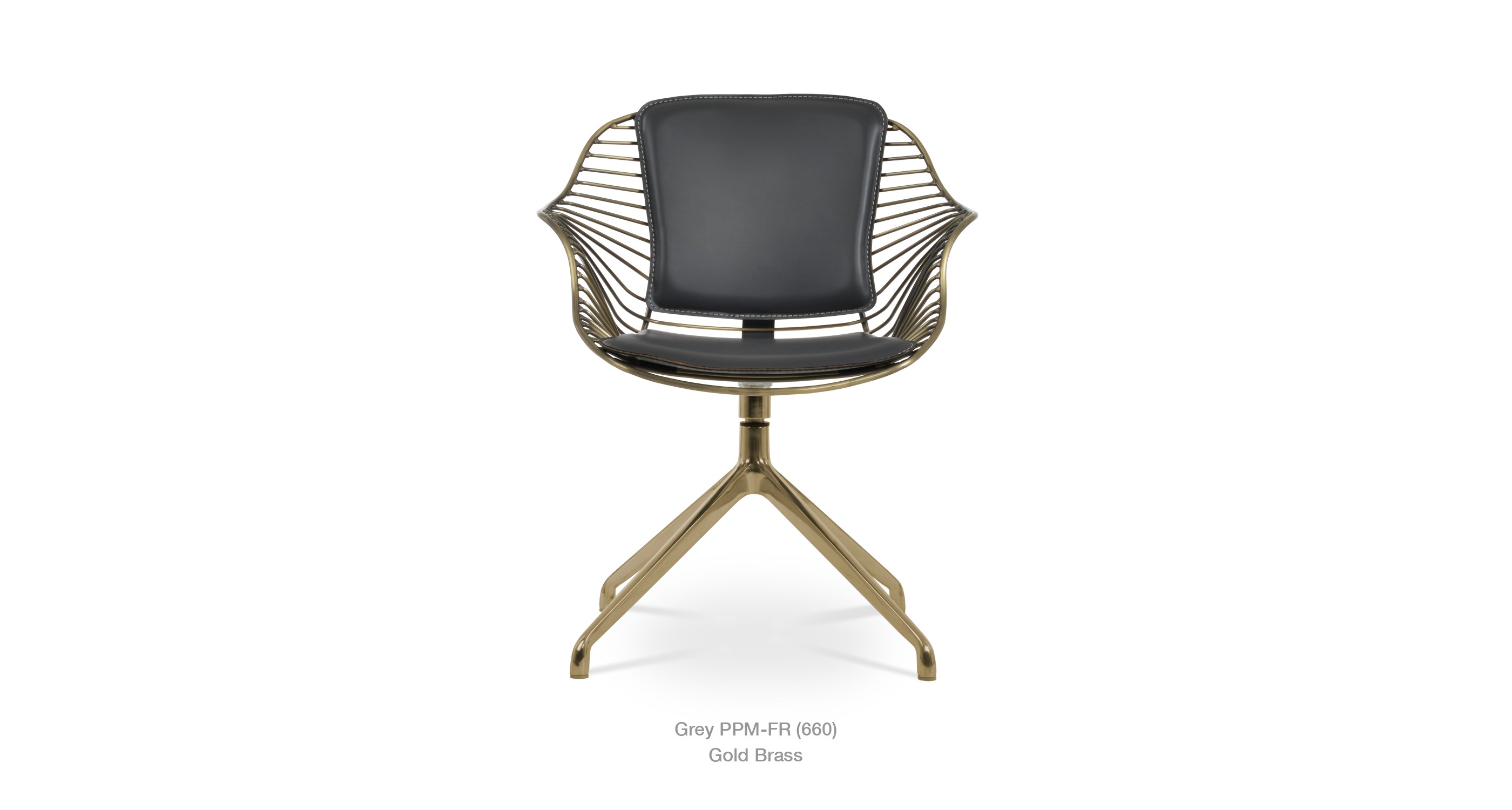 Zebra Grey Ppm Gold Brass 