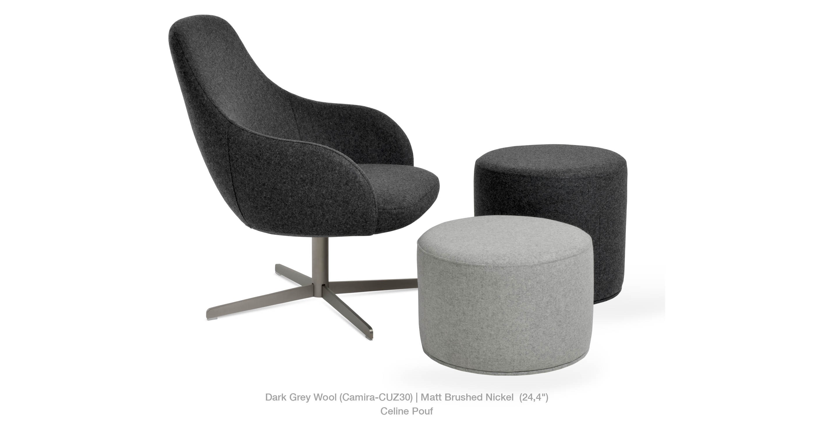 gazel 4 star - celine silver - dark grey