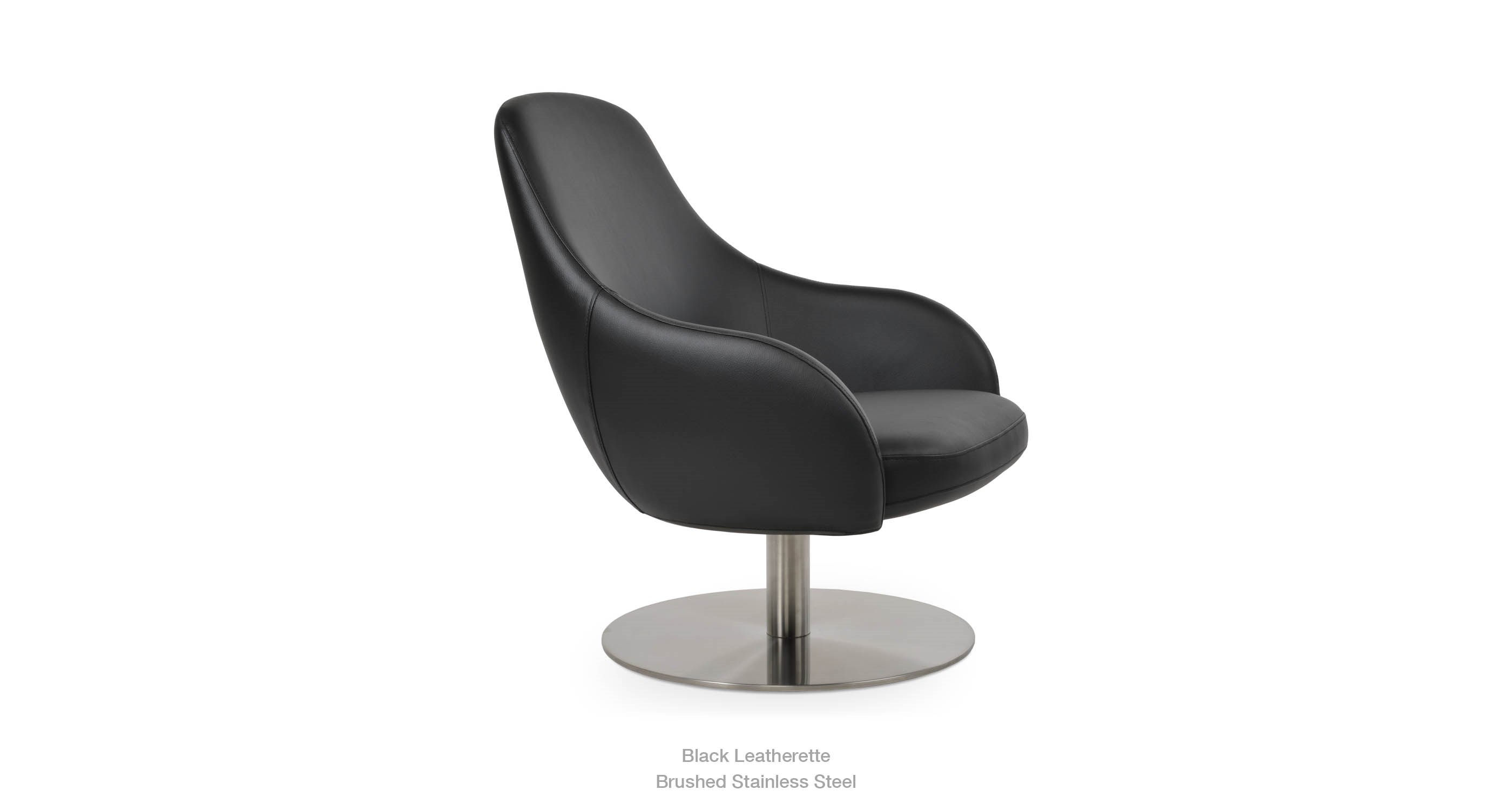 black leatherette