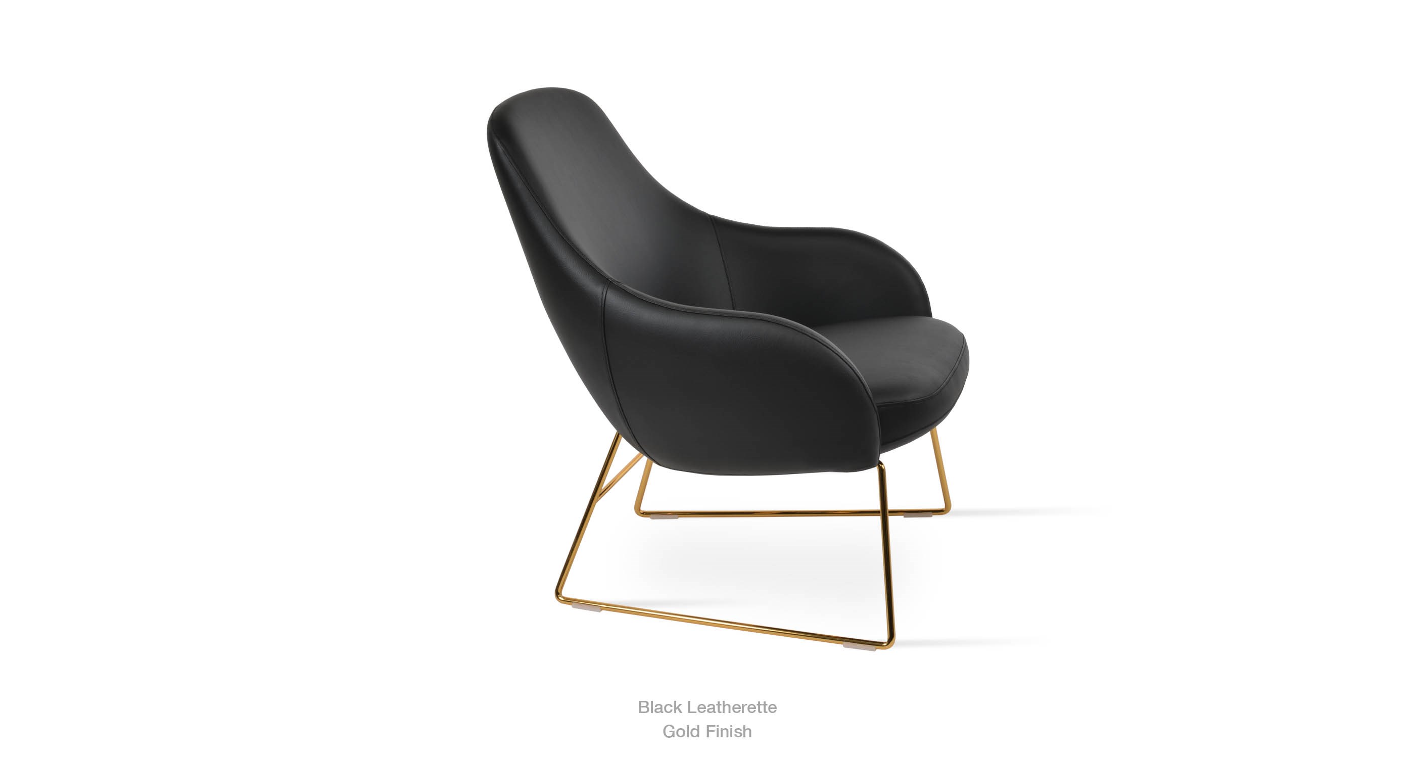 black leatherette