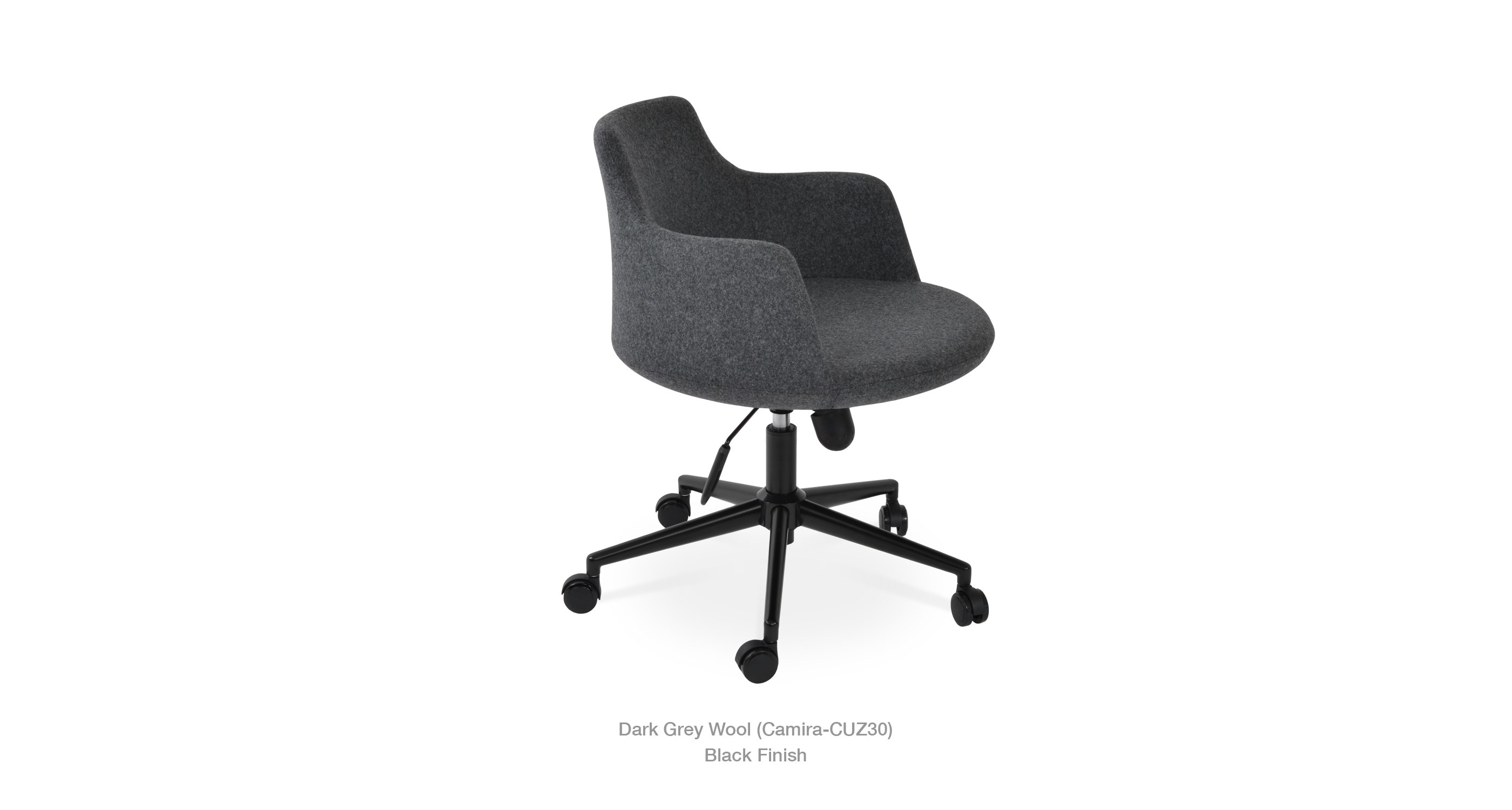 dark grey wool