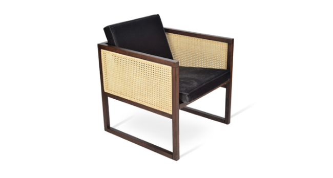 Picture of Cube Wood Wicker Lounge