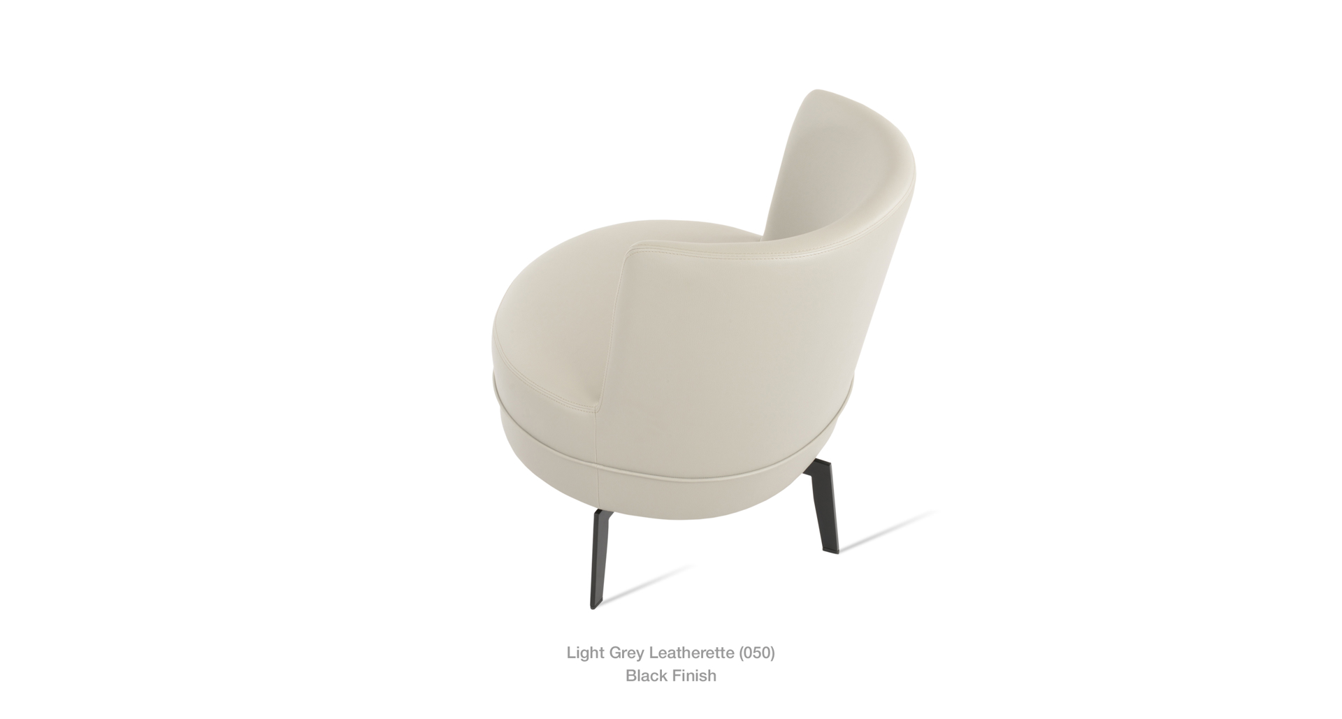 light grey leatherette