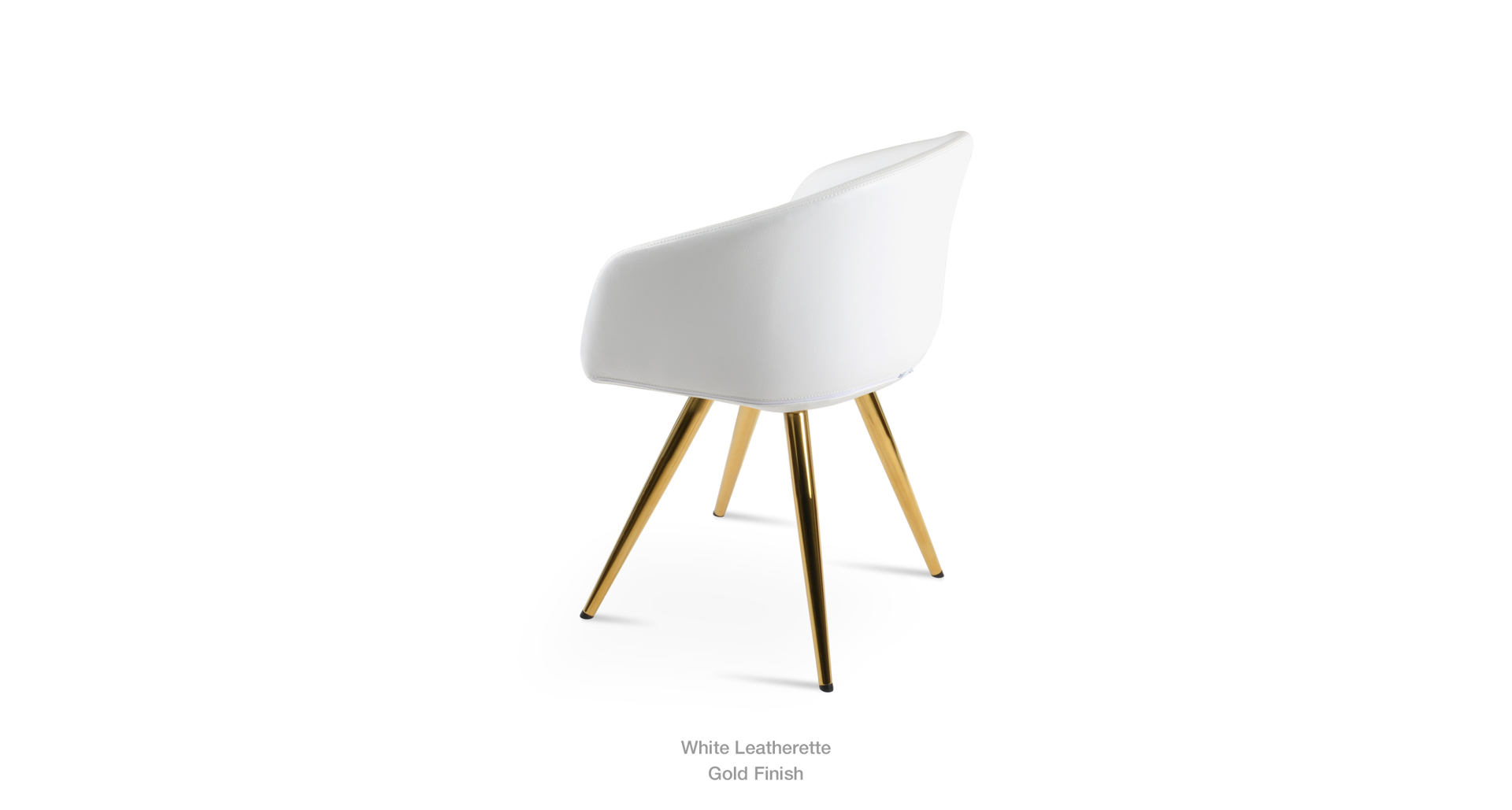 White Leatherette - gold