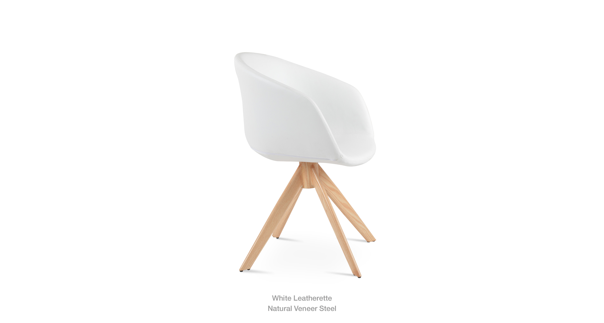 White Leatherette - natural