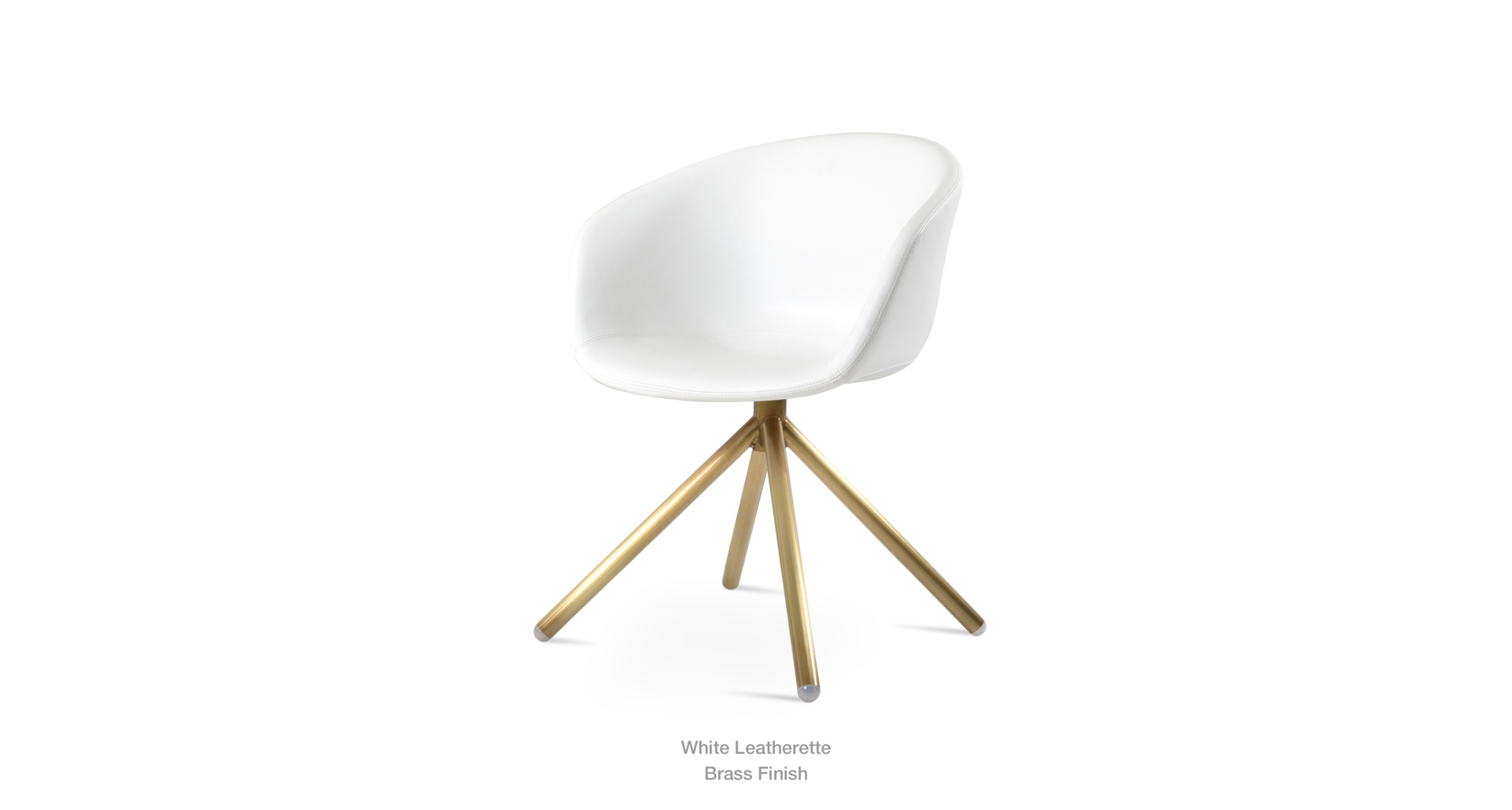 White Leatherette - gold