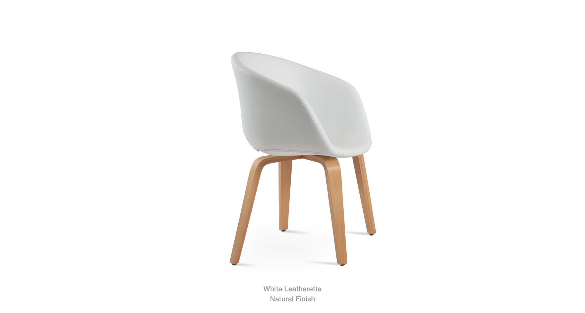 White Leatherette - natural