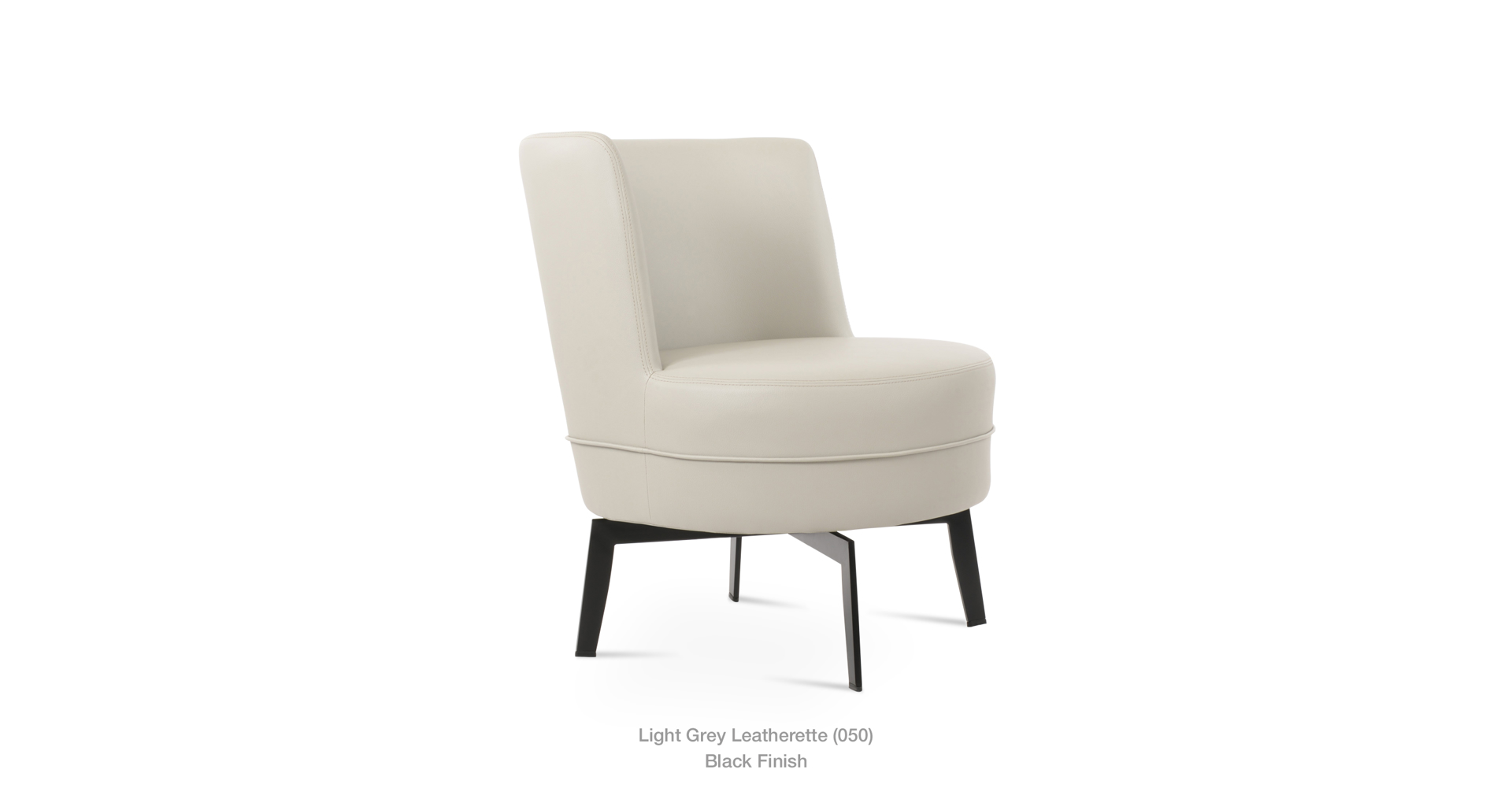 light grey leatherette