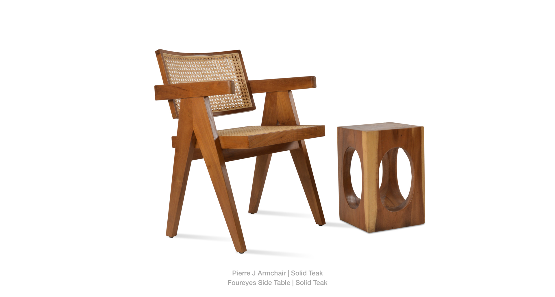 Picture of Pierre J Armchair Teak Full Wicker