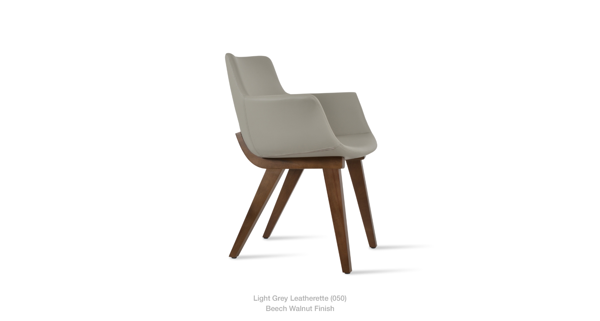light grey leatherette