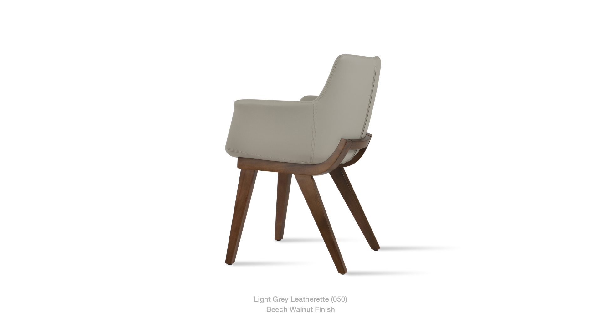 light grey leatherette