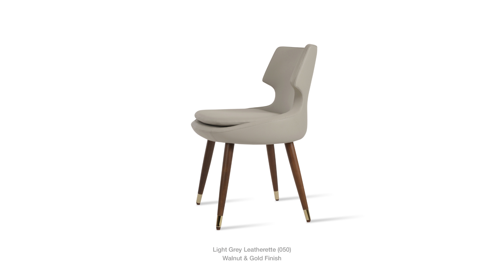 light grey leatherette