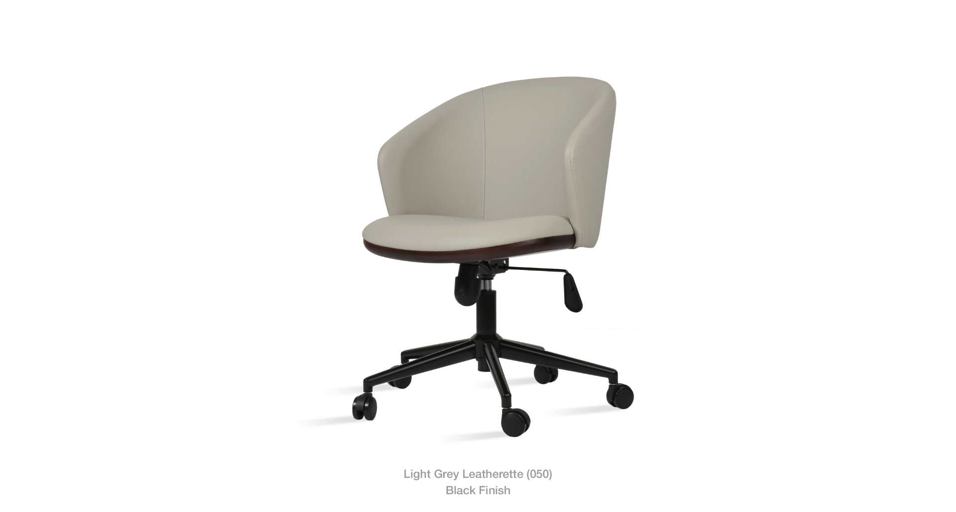 light grey leatherette
