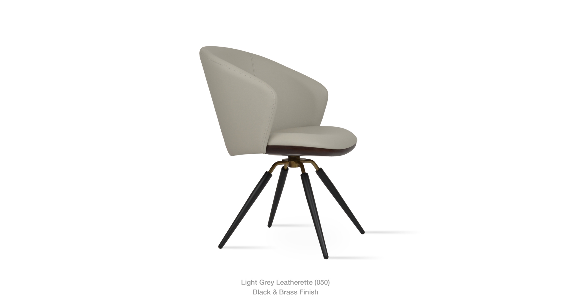 light grey leatherette