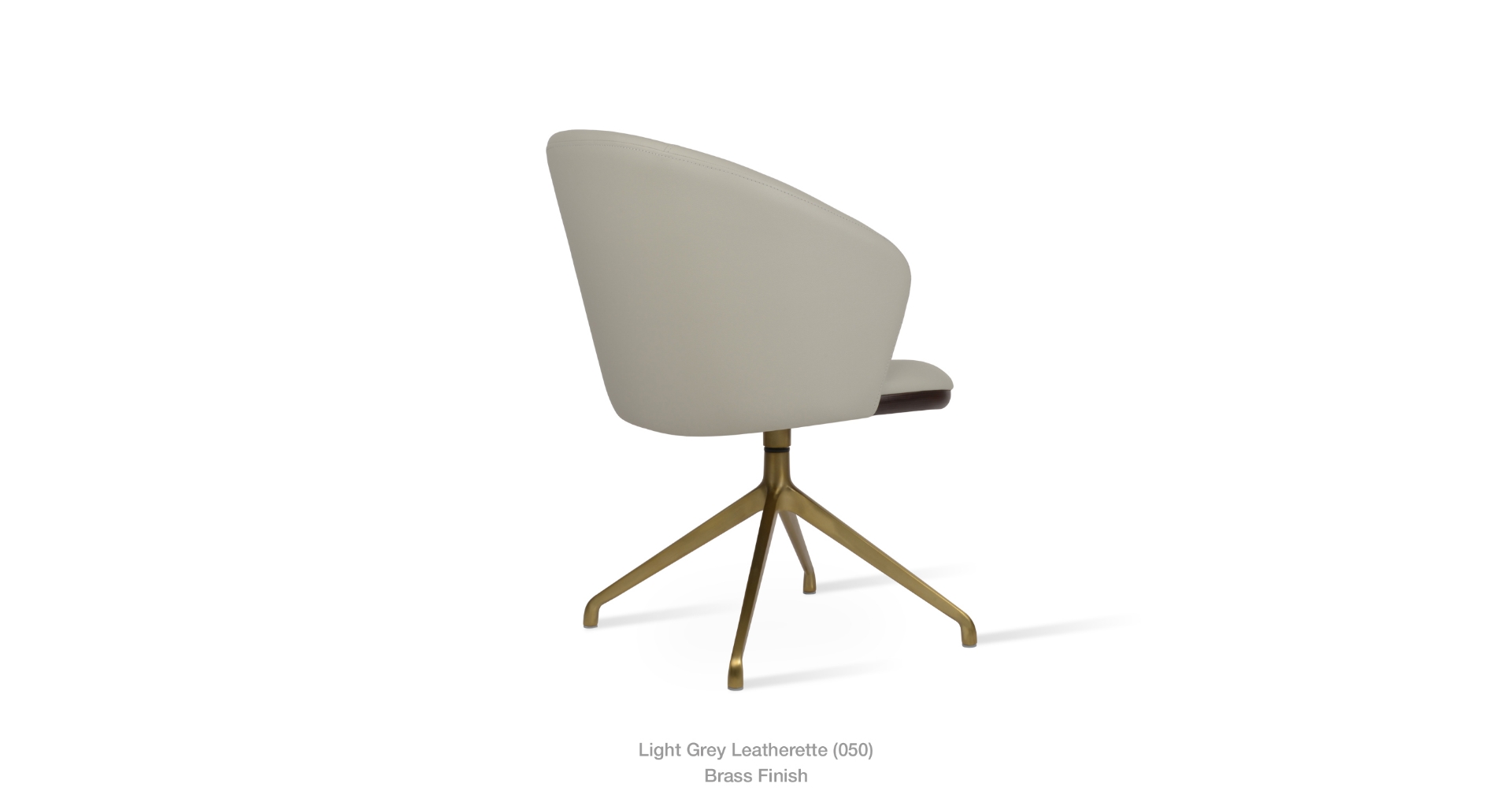 light grey leatherette