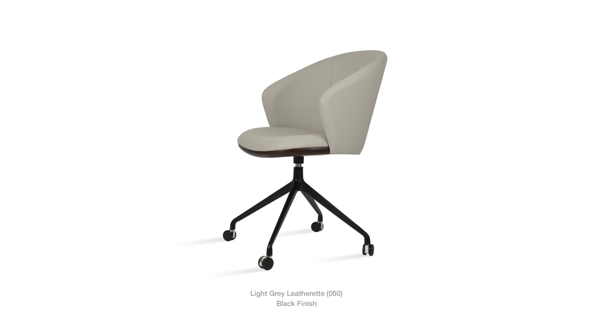 light grey leatherette