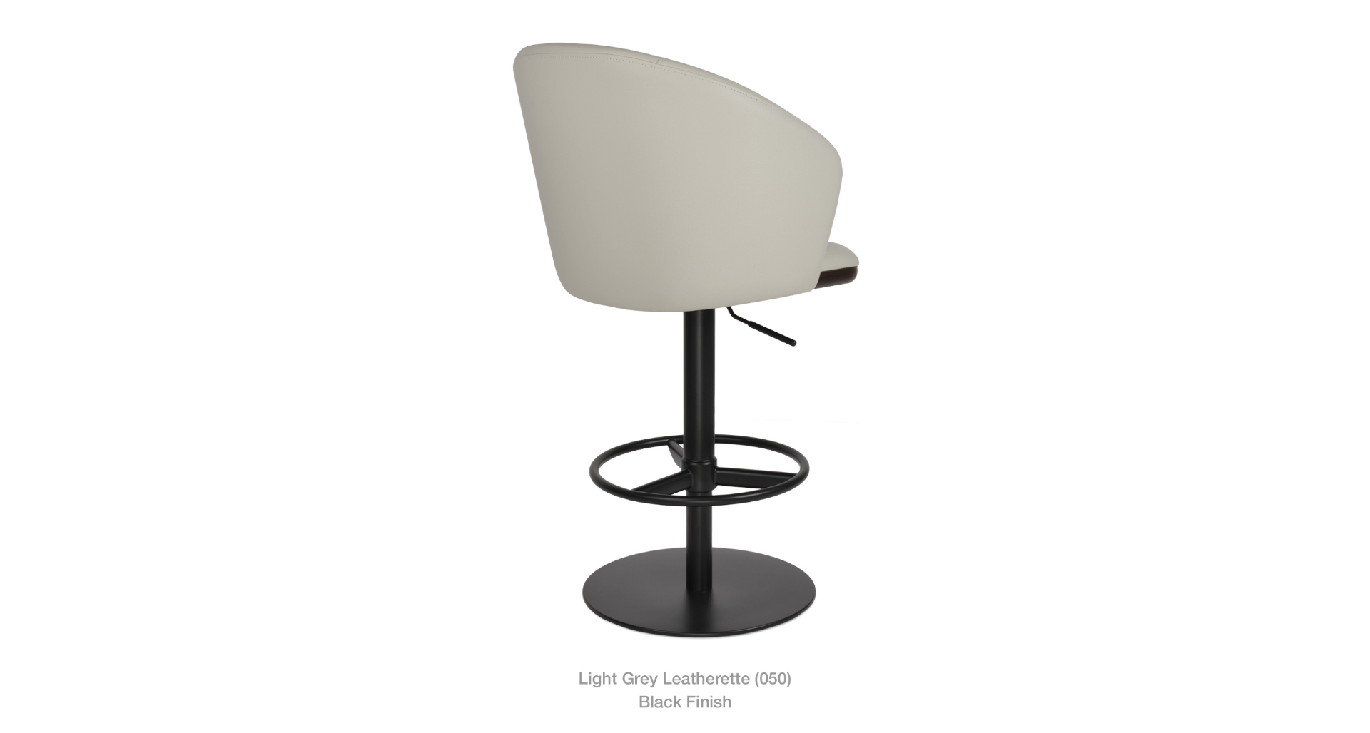 light grey leatherette