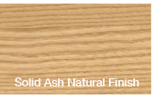Solid Ash Natural Finish