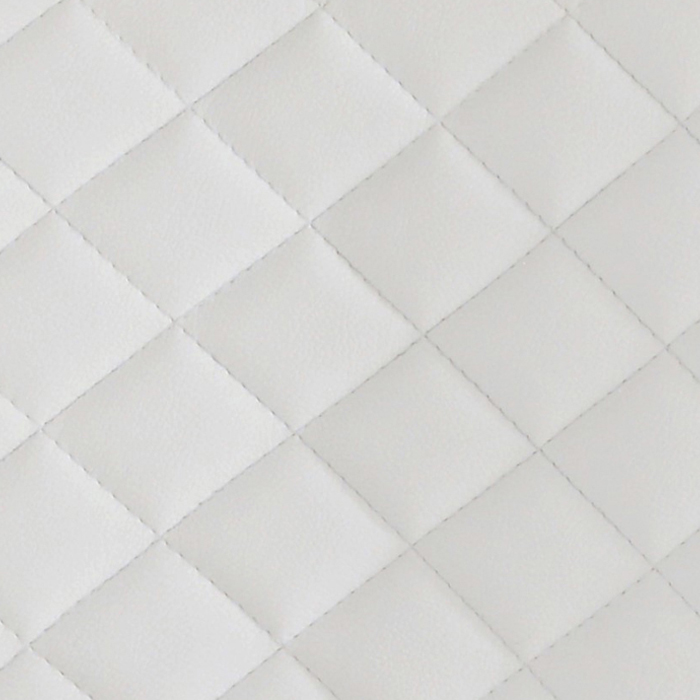 White Leatherette (Quilted)