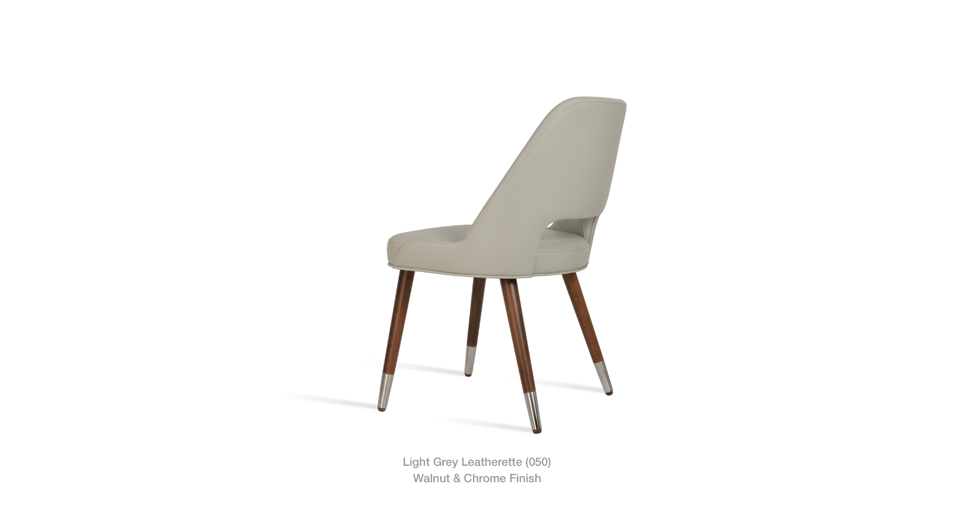 light grey leatherette