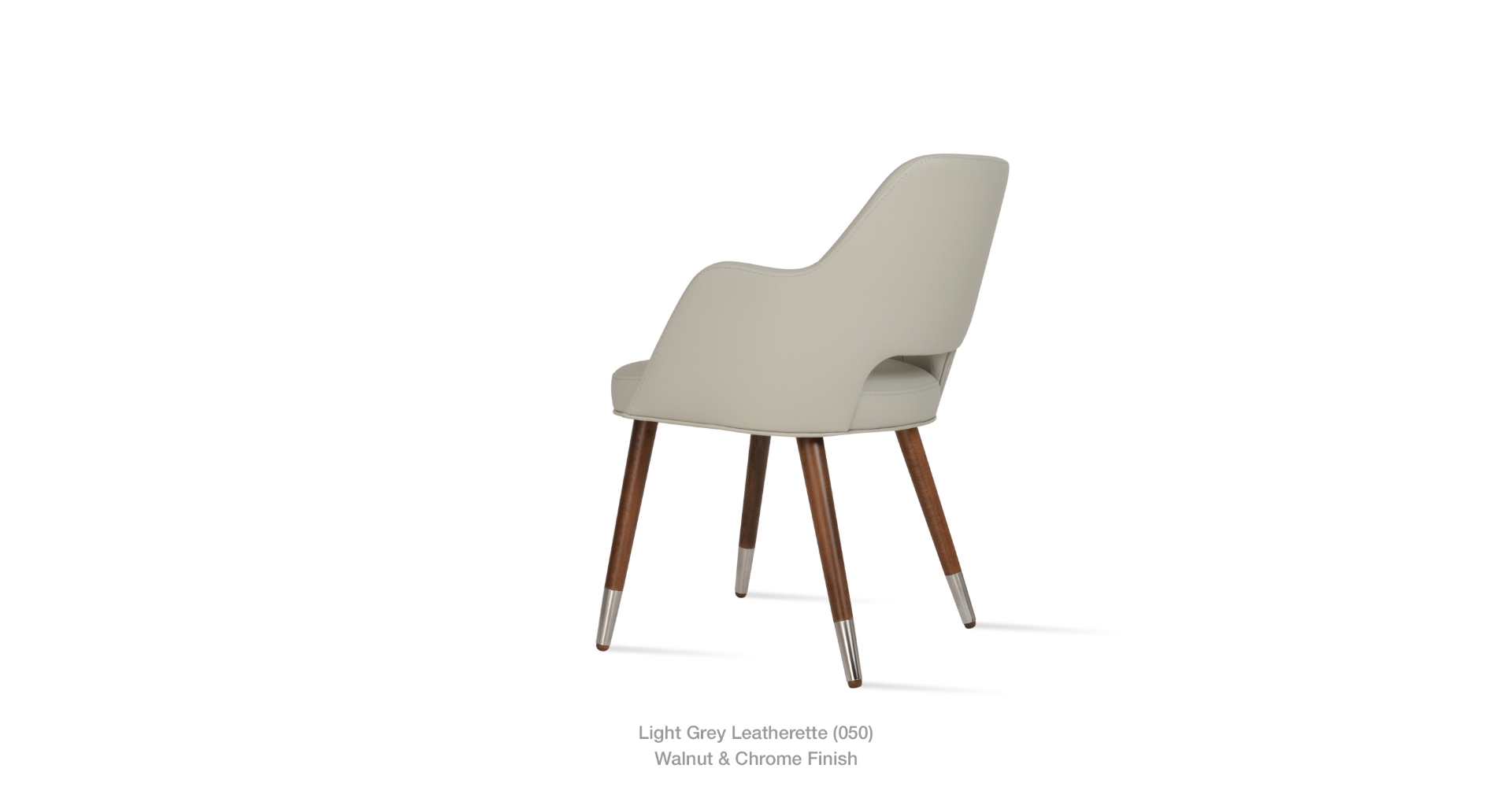 light grey leatherette