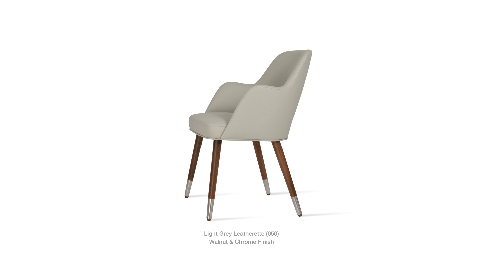 light grey leatherette