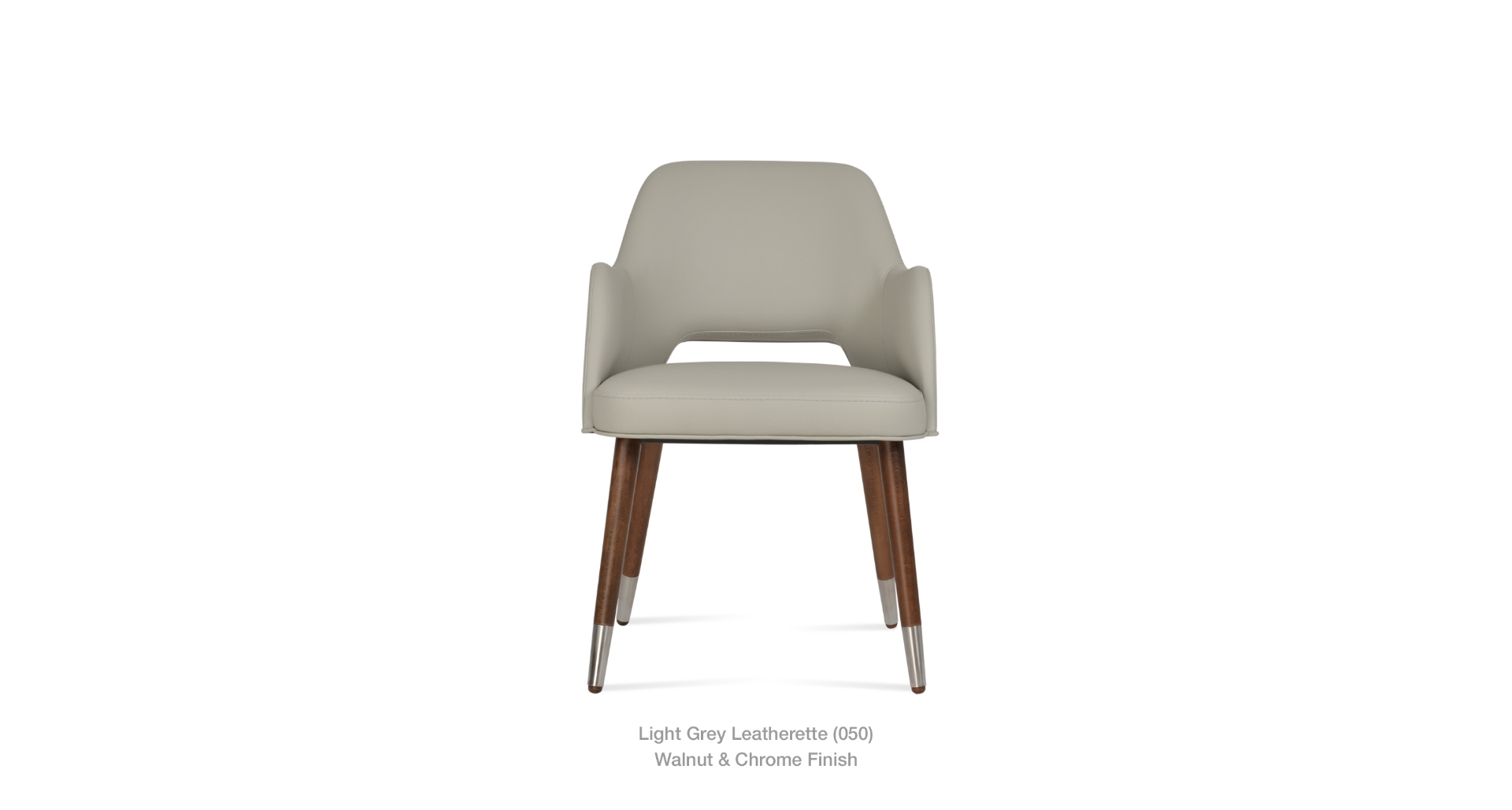 light grey leatherette
