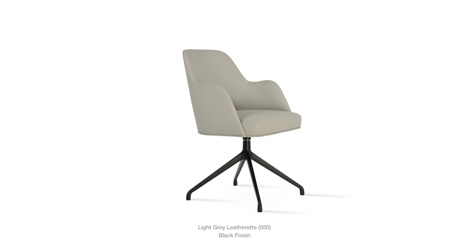 light grey leatherette