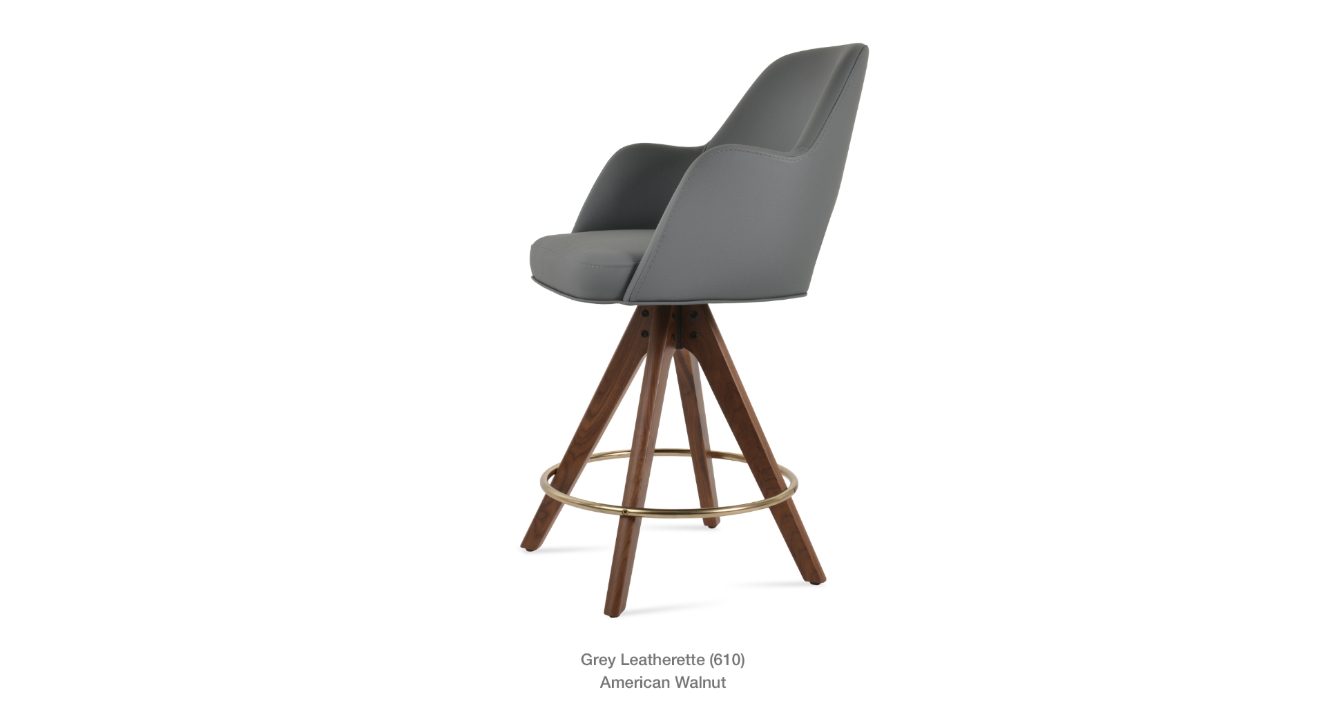 Picture of Marash Arm Pyramid Swivel Stool 