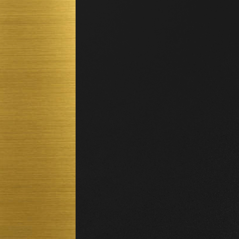 Black & Brass Finish