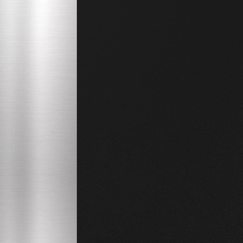 Black & Chrome Finish