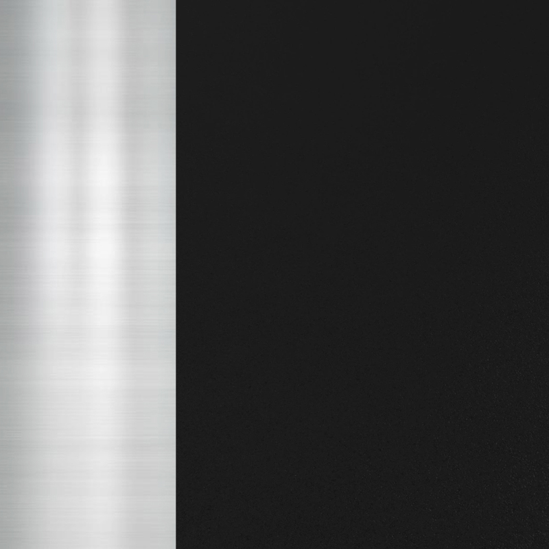 Black & Chrome Finish